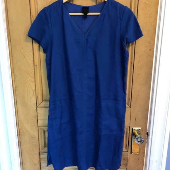 Blue Linen Dress, Size Small - Picture 1 of 5
